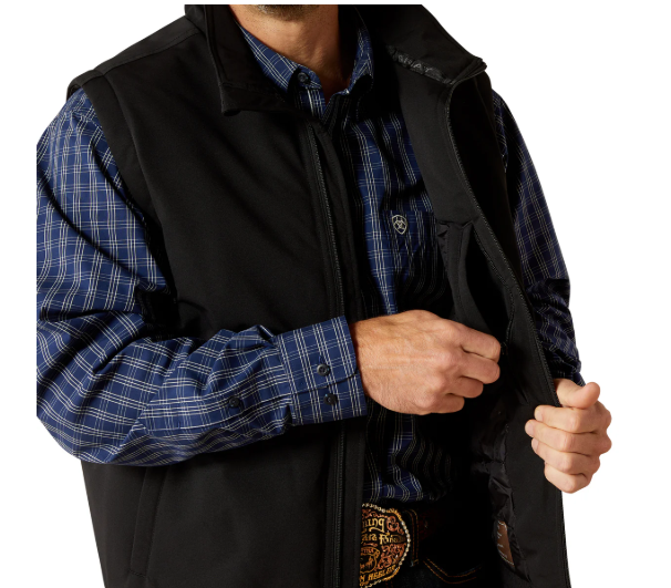 10062517 Ariat Men's Field Insulated Vest Black