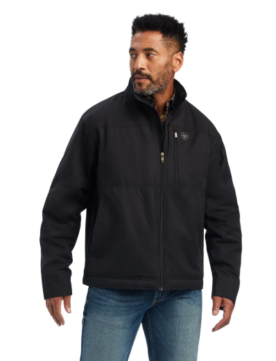 10041631 Ariat Men's Grizzly Canvas Insulated Jacket Black