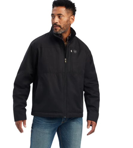10041631 Ariat Men's Grizzly Canvas Insulated Jacket Black