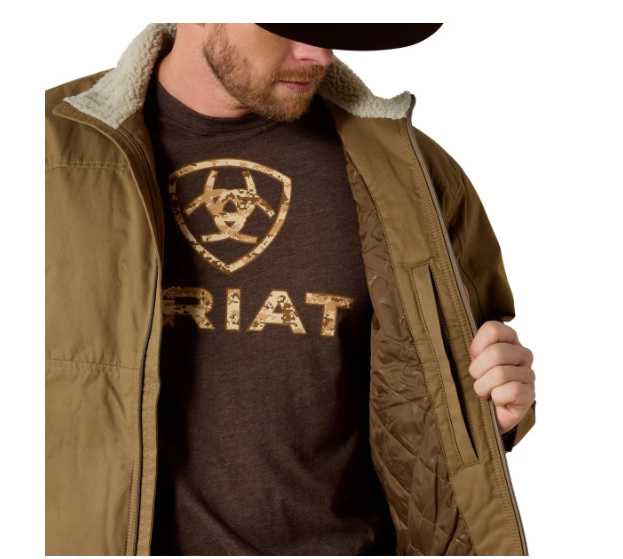 10028399 Ariat Men's Grizzly Canvas Jacket Cub
