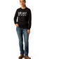 10062781 Ariat Women's Rebar Cotton Strong Logo LS Tee Black
