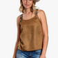 03-052-0539-2061 Roper Women's Five Star Collection Sleeveless tank Solid Brown