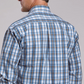 11-001-0579-2011 Stetson Mens Collection LS Shirt Plaid Blue