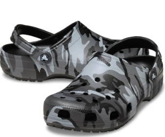 211936-0DD CROCS Classic Clog Camouflage Clog Slate Grey
