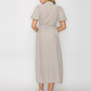 LWD2917_BRO Tortilla Stripe Gingham Dress