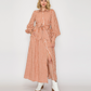 LWD3191_RUS  Rust Gingham Daydream Maxi Dress