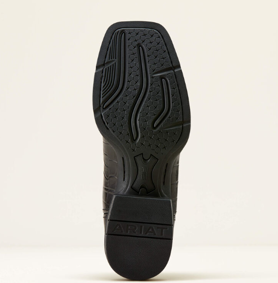 10074166 Ariat Men's Sport Latigo West Black Croc Print/Black Deertan