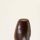 10074167 Ariat Men's Sport Latigo West Chocolate Croc Print/Bitter Chocolate