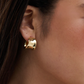 LS2021251-GLD Flat Huggie 18k Gold Plated Earrings