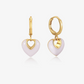 LS2021379-WHT Jules Heart White 18k Gold Plated Earrings