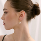LS2021379-WHT Jules Heart White 18k Gold Plated Earrings