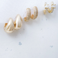 LSB2021406 Duet 18k Gold Plated Earrings Set