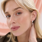 LS2021090-SIL Vintage Pearl Drop Silver Plated Earrings
