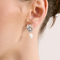 LS2021065-SIL Baroque Pearl Sterling Silver Plated Earrings