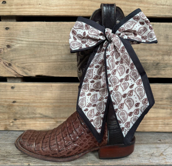 TW119 Cowgirl Necktie Black & Brown