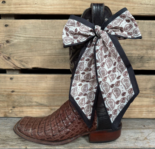 TW119 Cowgirl Necktie Black & Brown
