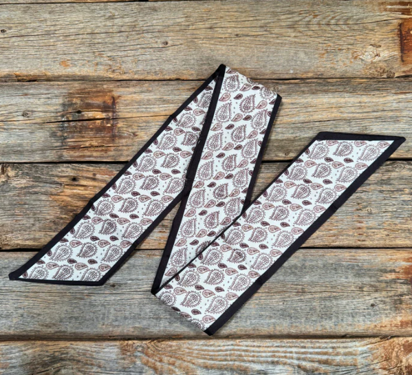 TW119 Cowgirl Necktie Black & Brown