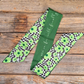 TW131 Cowgirl Necktie Green Western Skinny Mini Wild Rag