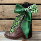 TW131 Cowgirl Necktie Green Western Skinny Mini Wild Rag