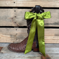 TW305X Cowgirl Necktie Light Green Western Skinny Mini Wild Rag