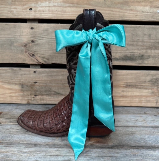TW301 Cowgirl Necktie Turquoise Western Skinny Mini Wild Rag