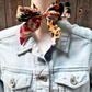 TW335 Cowgirl Necktie Yellow & Black Western Skinny Mini Wild Rag