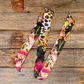 TW335 Cowgirl Necktie Yellow & Black Western Skinny Mini Wild Rag