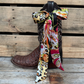 TW335 Cowgirl Necktie Yellow & Black Western Skinny Mini Wild Rag