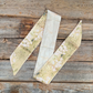 TW105 Cowgirl Necktie Green & Cream Skinny Mini Wild Rag