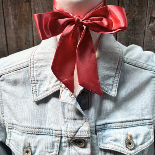 TW312 Cowgirl Necktie Dusty Copper Skinny Mini Wild Rag