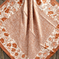 WR3352 Cowgirl Cream & Brown Floral Wild Rag Scarf