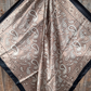 WR3383 Cowgirl Black & Tan Floral Wild Rag Scarf