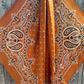 WR3432 Cowgirl Rust Paisley Rag Scarf