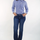 OBW216464 Outback Ruffle LS Shirt Navy