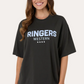 225240RW Ringer's Western Women's Traditions Oversized Tee Charcoal