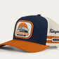 723154RW-NV/BORG Ringers Western Big Rig Trucker Cap Navy & Burnt Orange