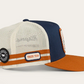 723154RW-NV/BORG Ringers Western Big Rig Trucker Cap Navy & Burnt Orange