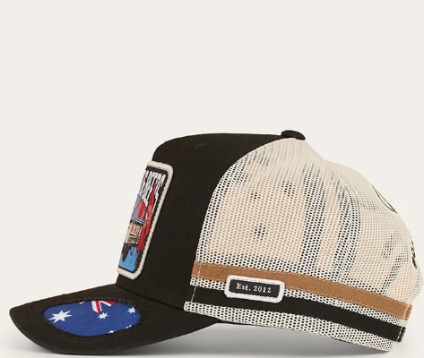 424032RW-BLK Ringers Western Mud Sweat Beers Deep Trucker Cap