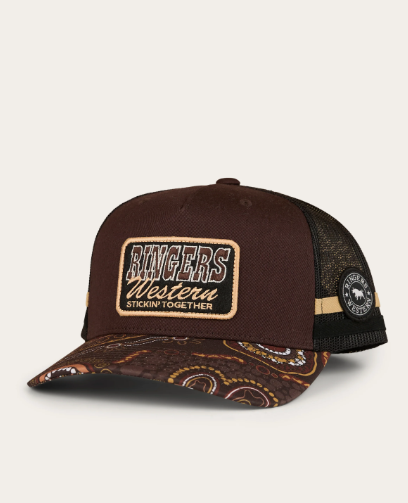 725006RW-DCHC Ringers Western Garbala Trucker Cap Dark Chocolate