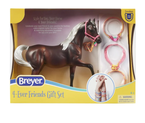 TBC10438 Breyer Freedom 4-Ever Friends Gift Set Pink Perfection