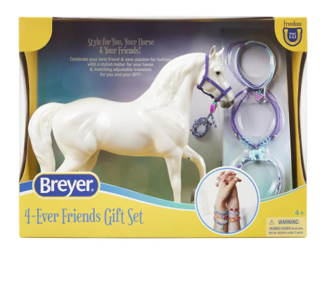 TBC10451 Breyer Freedom 4-Ever Friends Gift Set Purple Perfection