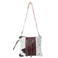 S-7370 Rosalinda Cross Stitched Leather & Hairon Bag