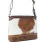 S-13801 Prairie Forge Studded Hairon Leather Bag in Rodeo Brown