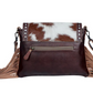 S-3339 Carved Blossoms Leather & Hairon Bag