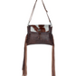 S-3339 Carved Blossoms Leather & Hairon Bag