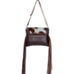 S-3339 Carved Blossoms Leather & Hairon Bag