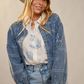 23883J Western Embroidery Denim Jacket