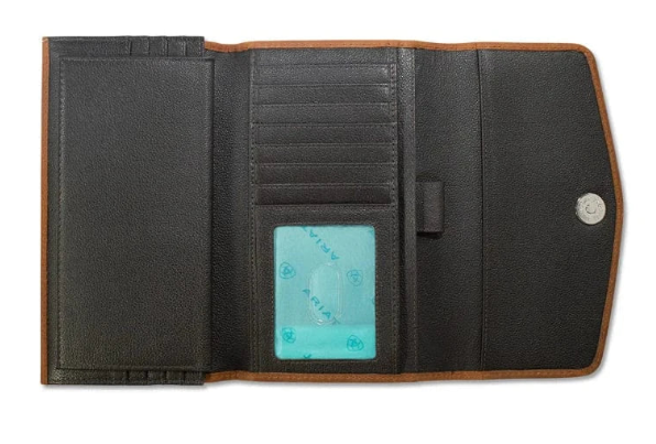 A770020144 Ariat Lynn Wallet Medium Brown
