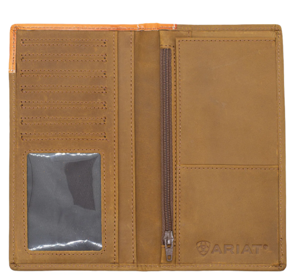 WLT1108A Ariat Rodeo Wallet Brown