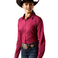 10065844 Ariat Women's Wrinkle Free Kirby LS Shirt Beaujolais